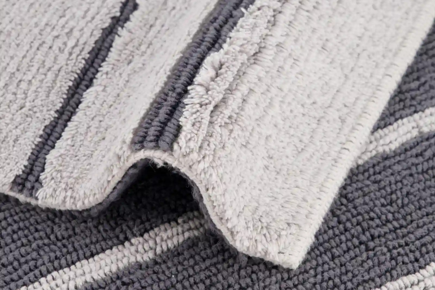 Cawö Badeteppich Balance platin aus 100% Baumwolle, Wendeteppich, waschbar