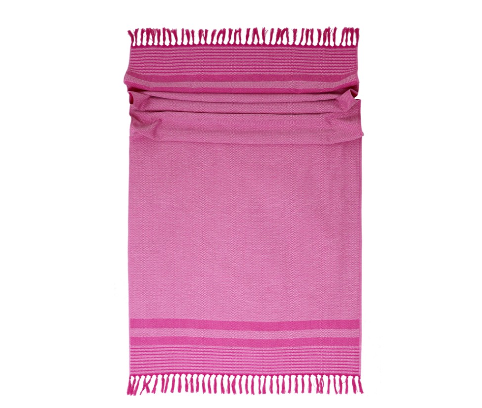 Lasa Hamamtuch Color Sense pink, aus 100% Baumwolle, 100x180 cm  