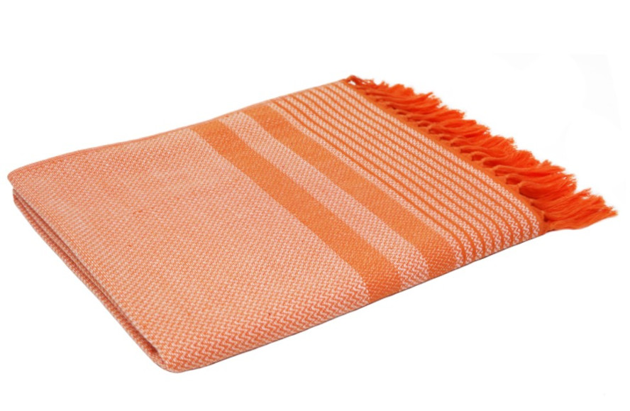 Lasa Hamamtuch Color Sense orange, aus 100% Baumwolle, 100x180 cm 
