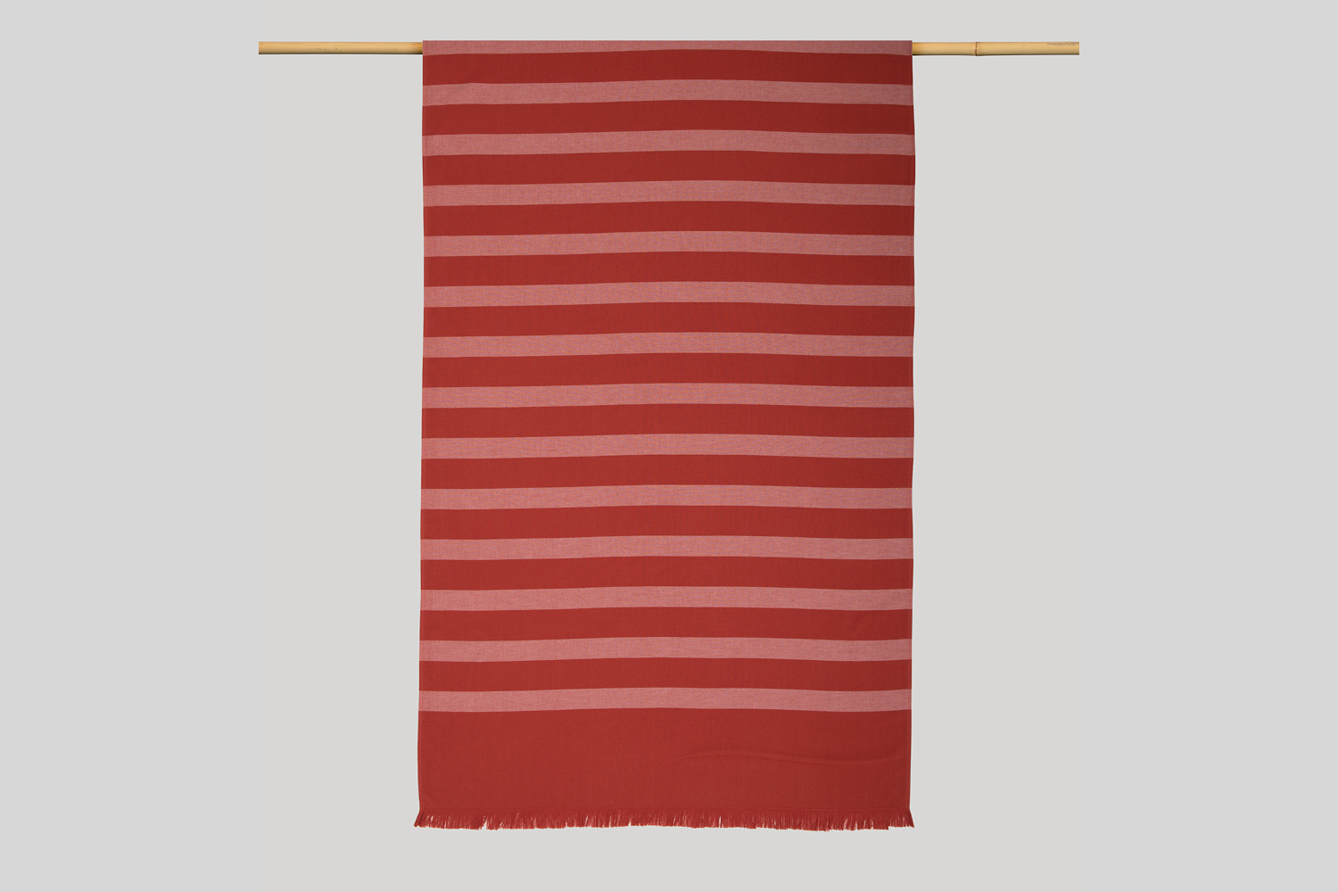 Lasa Home Hamamtuch rot gestreift  aus 100% Baumwolle, 100x180 cm