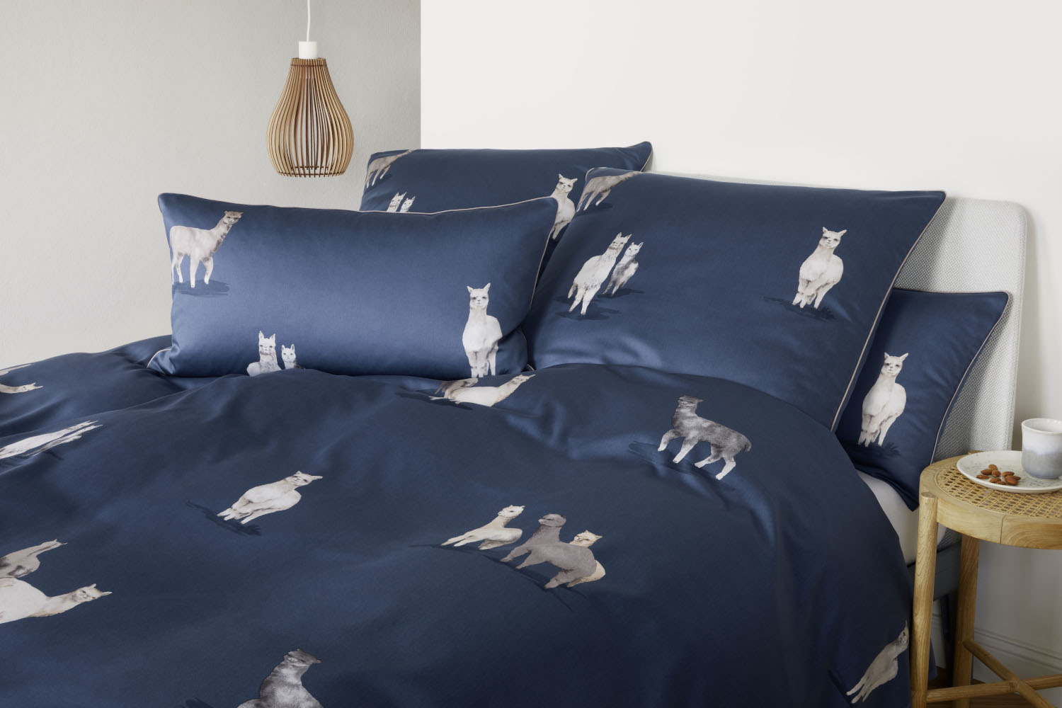 Elegante Kinderbettwäsche Alpaka, Satin aus 100% Baumwolle, 100x135 cm 