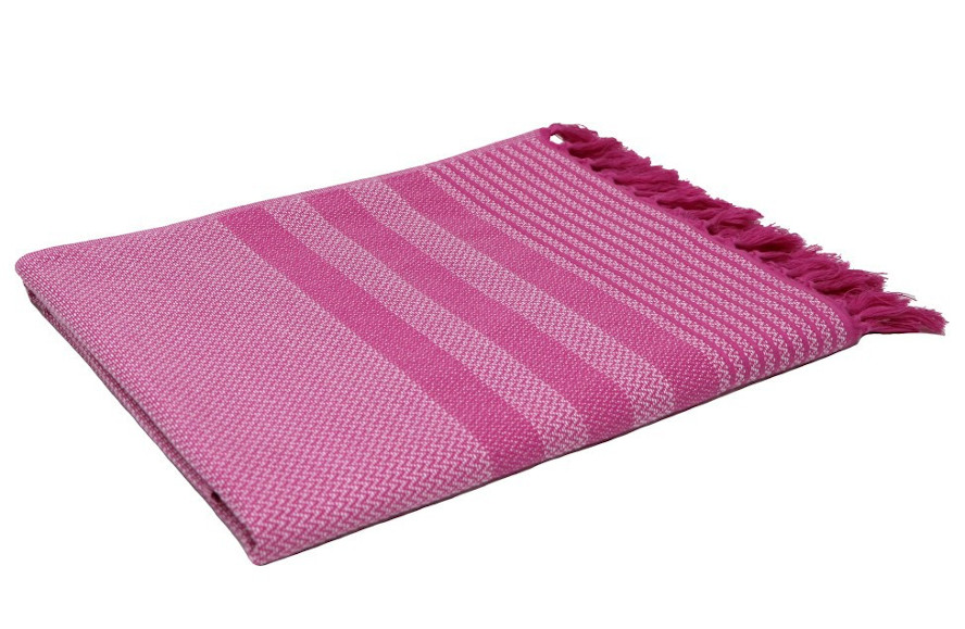 Lasa Hamamtuch Color Sense pink, aus 100% Baumwolle, 100x180 cm  