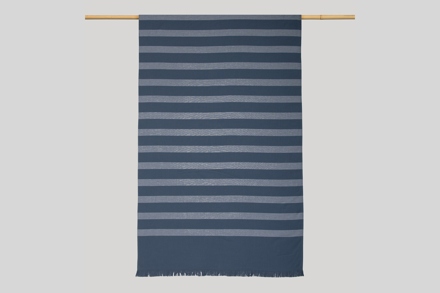 Lasa Home Hamamtuch blau gestreift  aus 100% Baumwolle, 100x180 cm