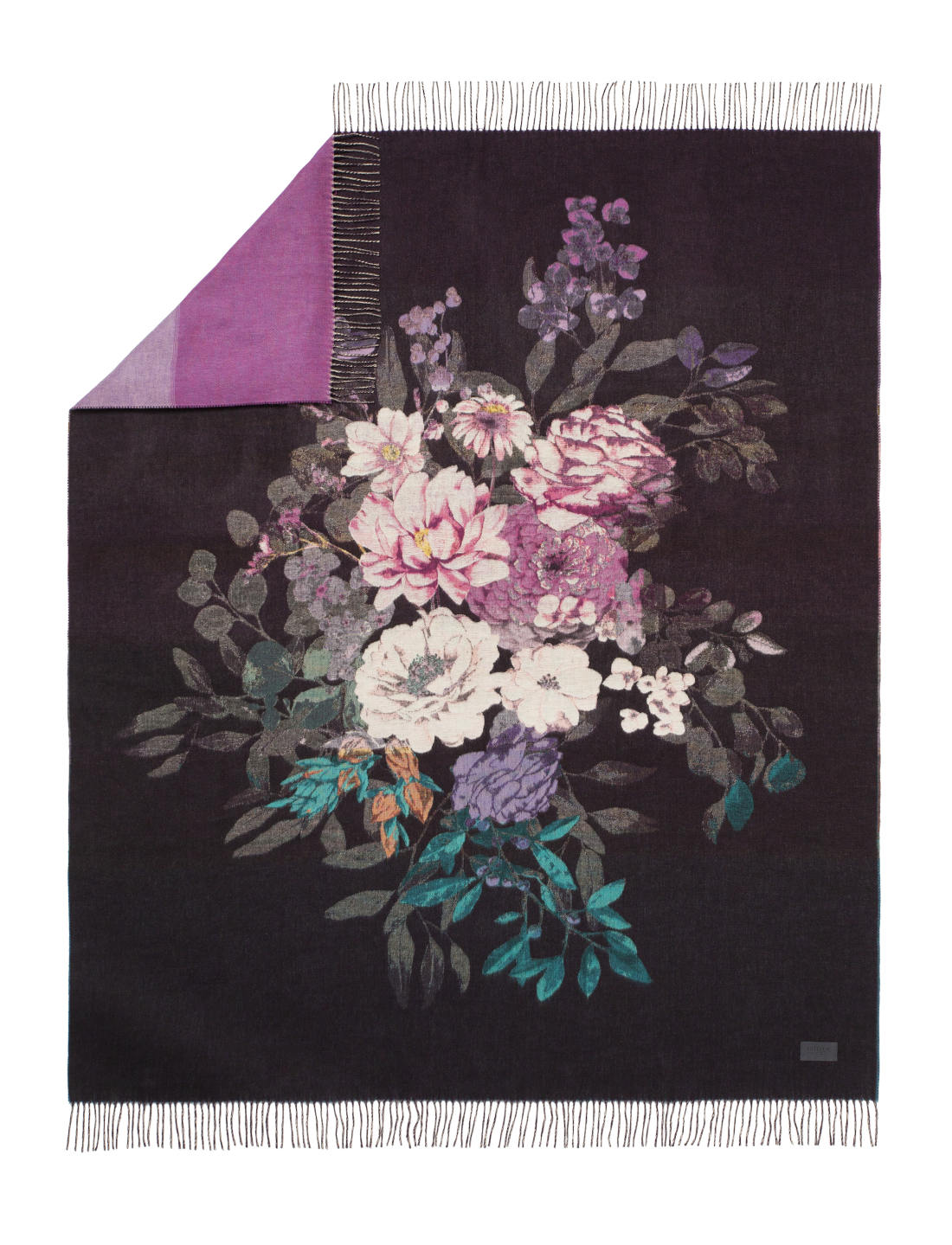 Estella Plaid Flower Dream aus 100% Baumwolle, 130x180cm 