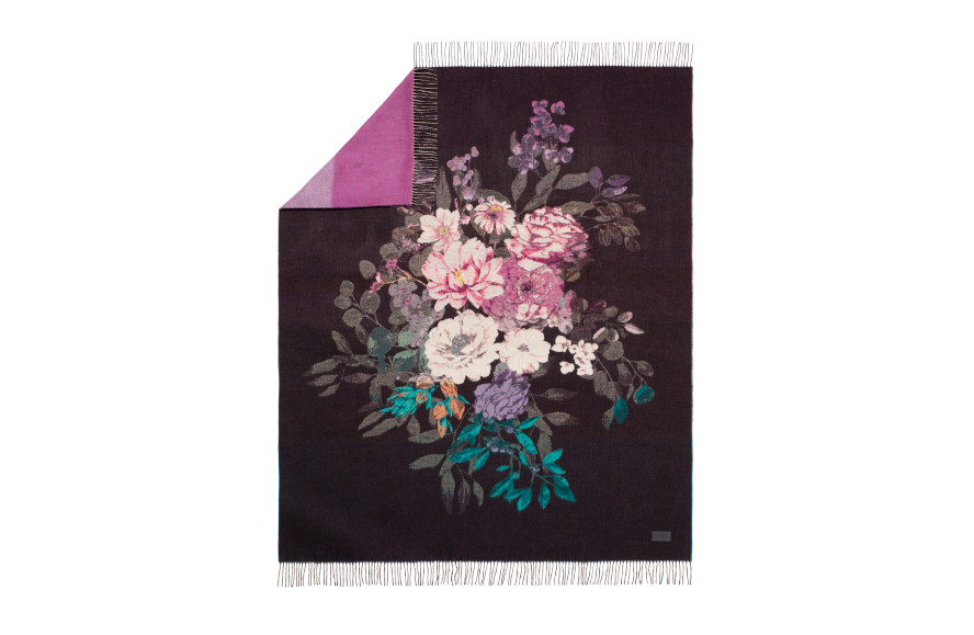 Estella Plaid Flower Dream aus 100% Baumwolle, 130x180cm 
