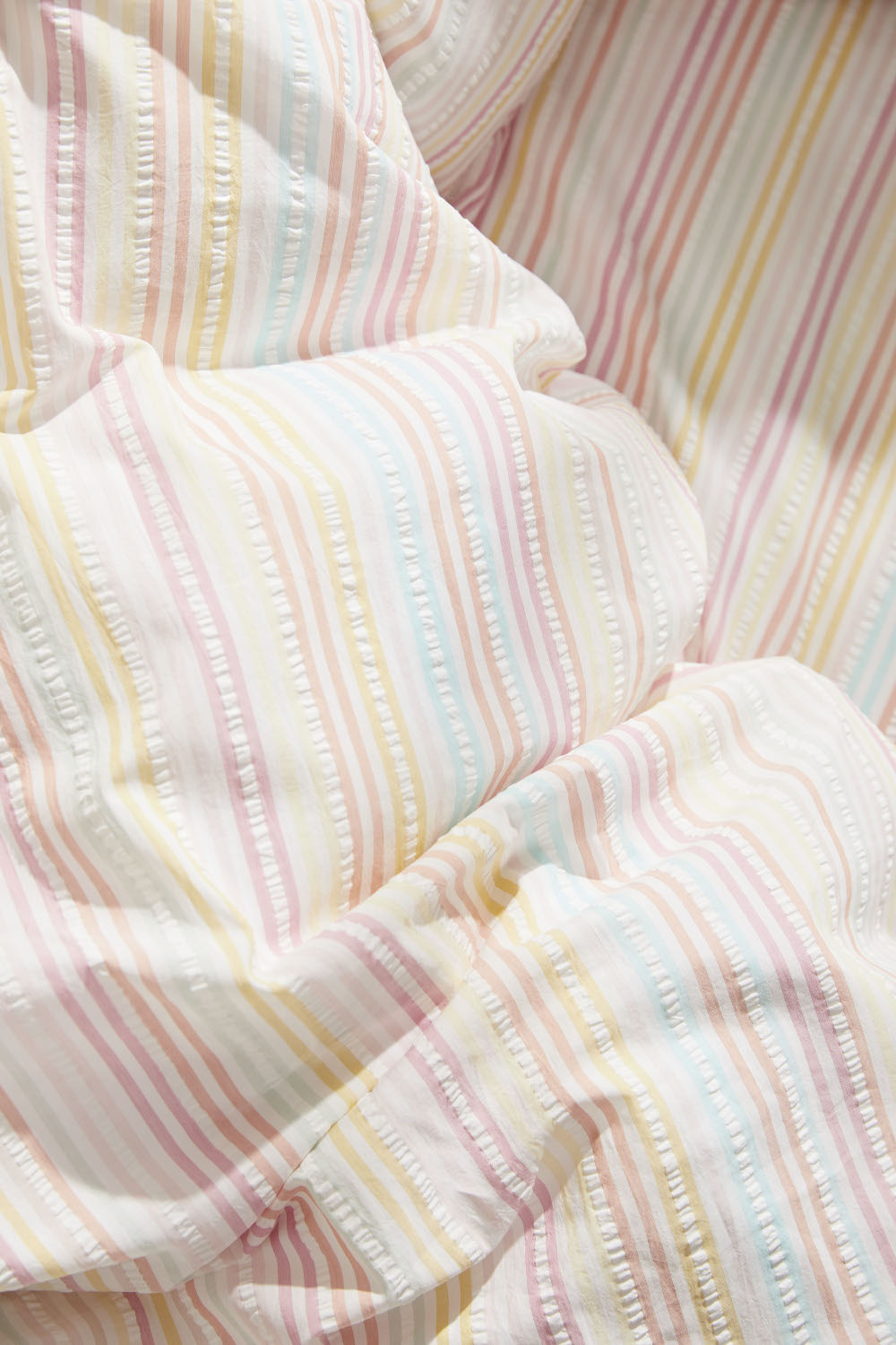 Elegante Seersucker Bettwäsche Hastings aus 100% Baumwolle, 155x220 cm
