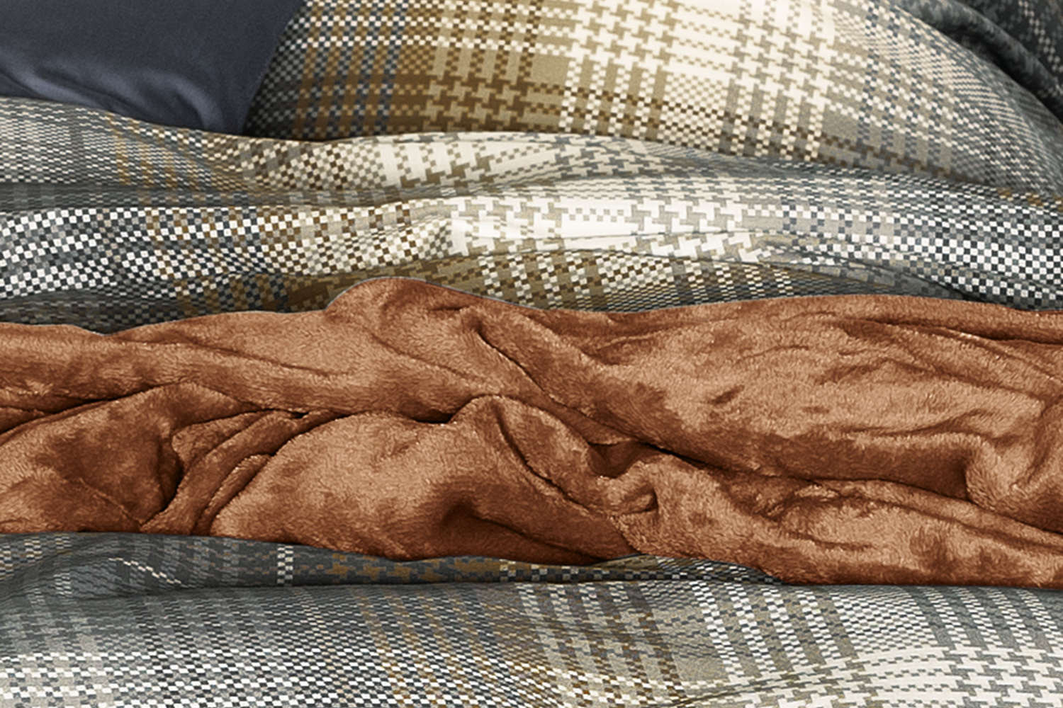 Irisette Satin Bettwäsche Nigel gold aus 100% Baumwolle, 240x220 cm 