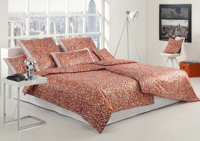 Elegante Satin Bettwäsche Harlem aus 100% Baumwolle, 135x200 cm 